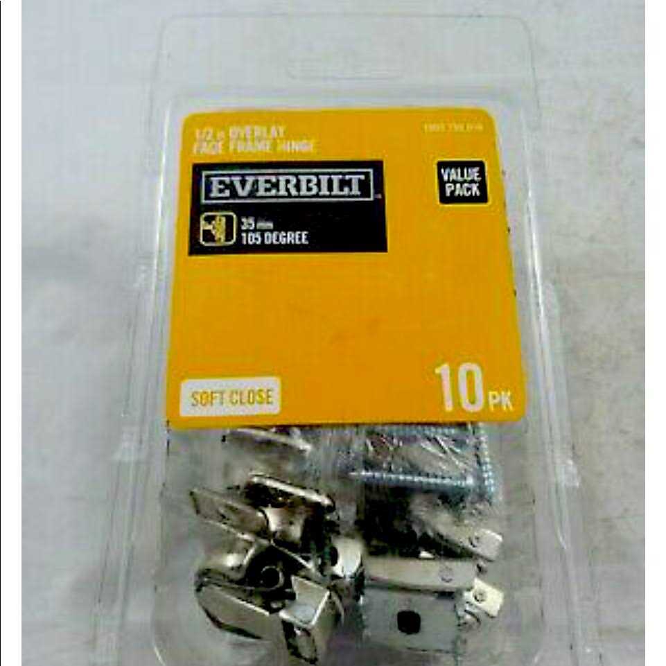 Everbilt 35 mm 105Degree 1/2 in. Overlay Soft Close Hinge 5