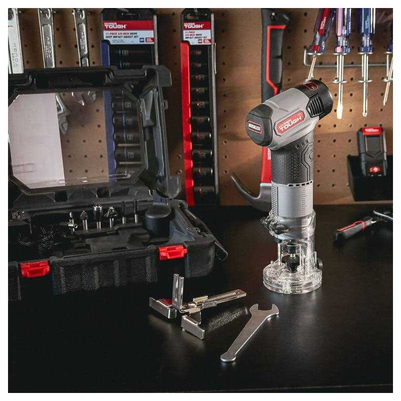 Hyper Tough 12V Max* Brushless Palm Edge Router with 1.5Ah Battery and ...