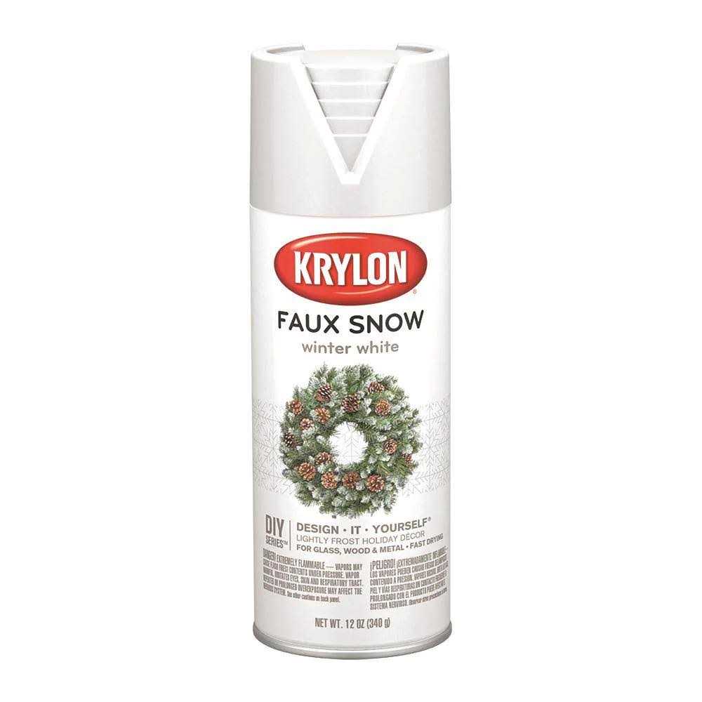 Krylon Matte Faux Snow White Spray Paint