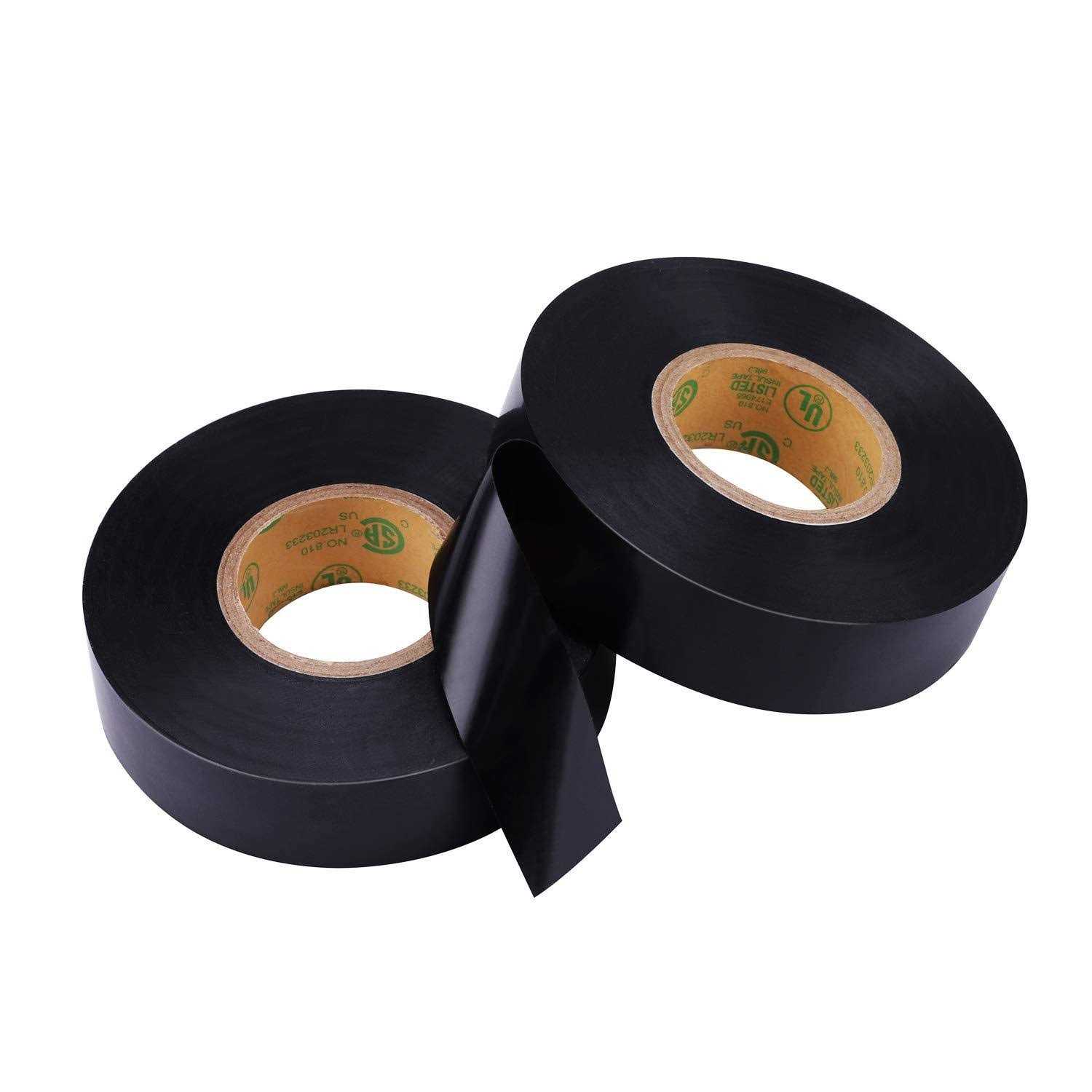 Alternative view of Lichamp 10-pack Black Electrical Tape Waterproof 3/4 in x 66ft