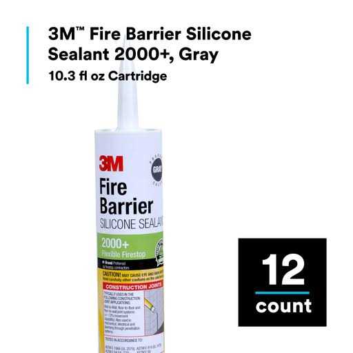 3M Fire Barrier Sellador De Silicona 2000+, 10.3 Onzas Lu00edquidas