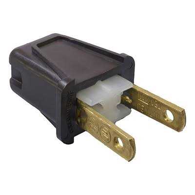 Alternative view of Leviton 123 Brown Easy Wire Plug