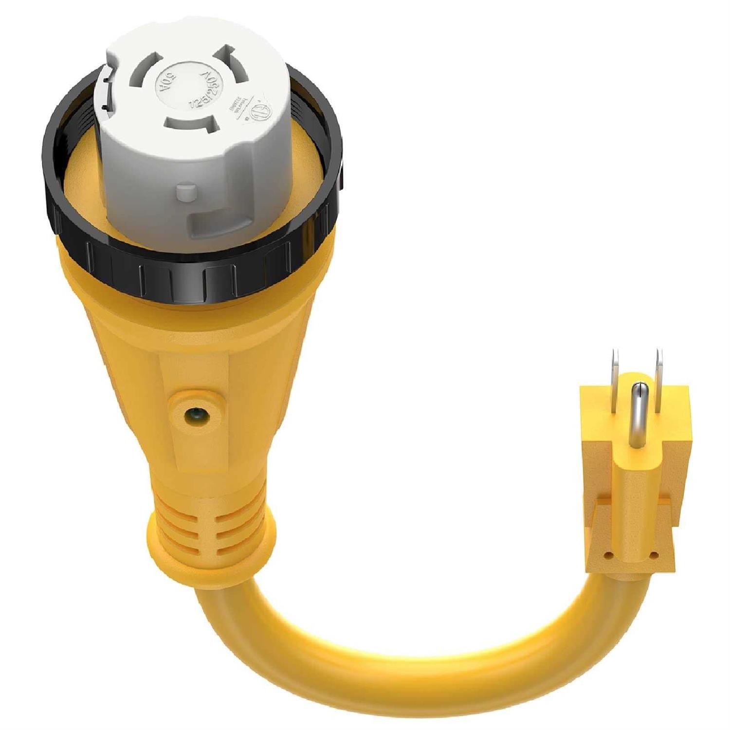 Kohree 50 Amp to 15 Amp 110V RV Adapter Plug 15 Amp Male to 50 Amp Female RV Power Adapter Cord 12