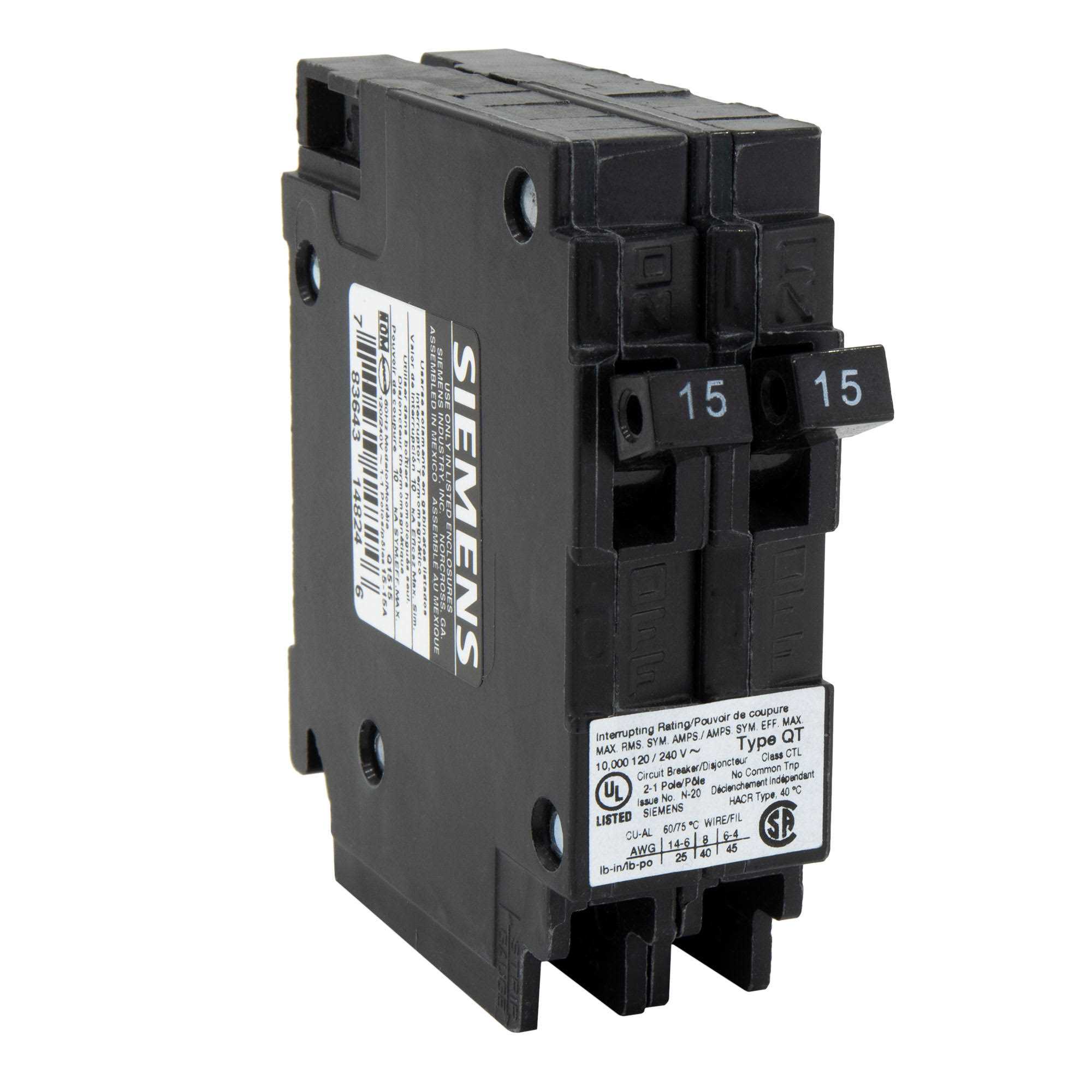 RecPro RV Circuit Breaker 15 Amp Q1515