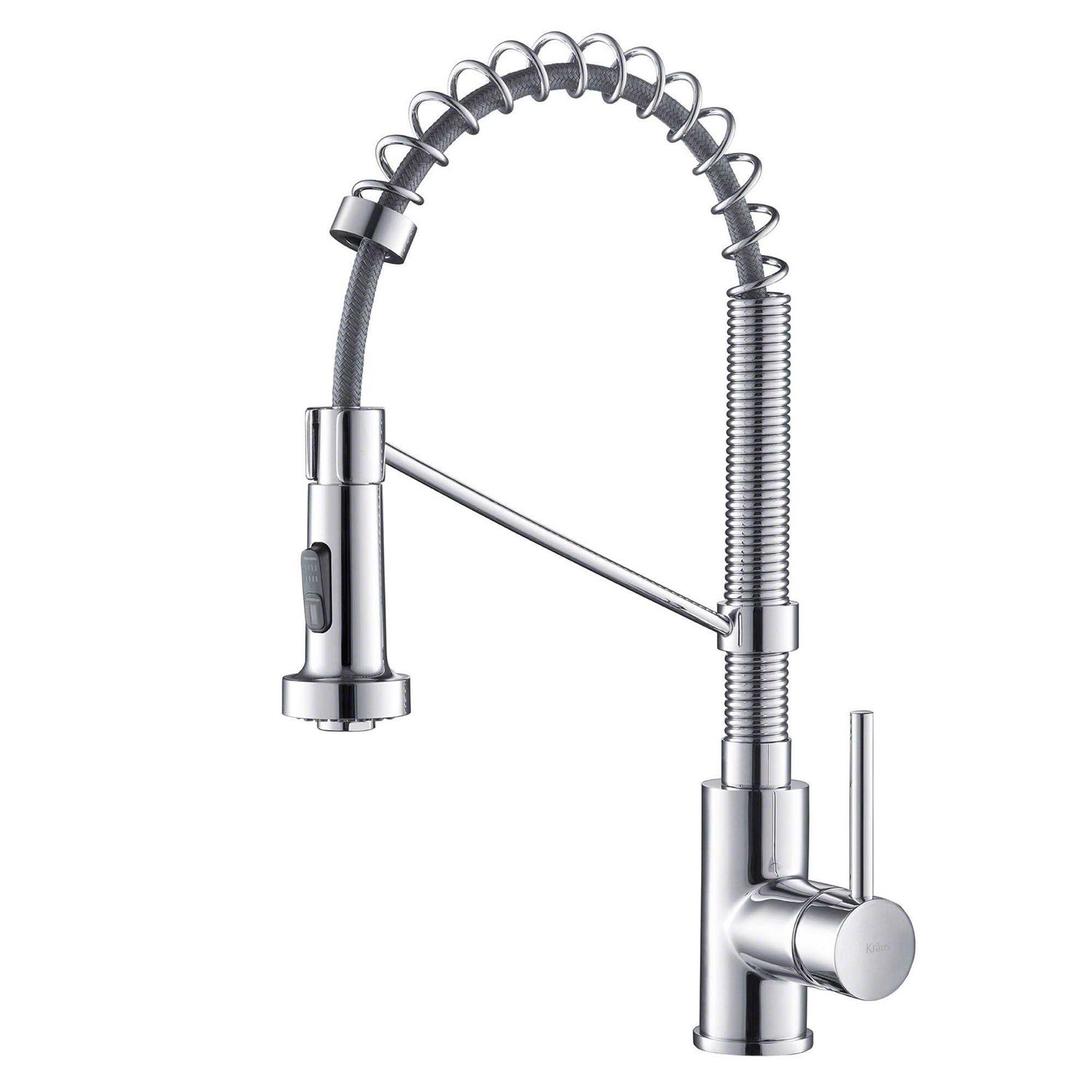 Kraus Bolden Single Handle 18-Inch Commercial Kitchen Faucet Function Pull-Down KPF-1610