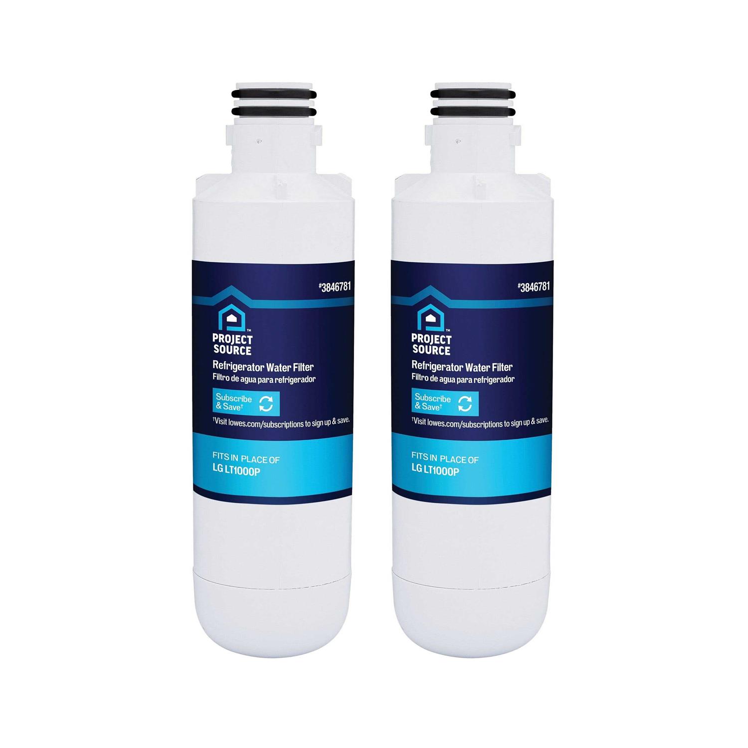Project Source 6-Month Twist Refrigerator Water Filter 108509