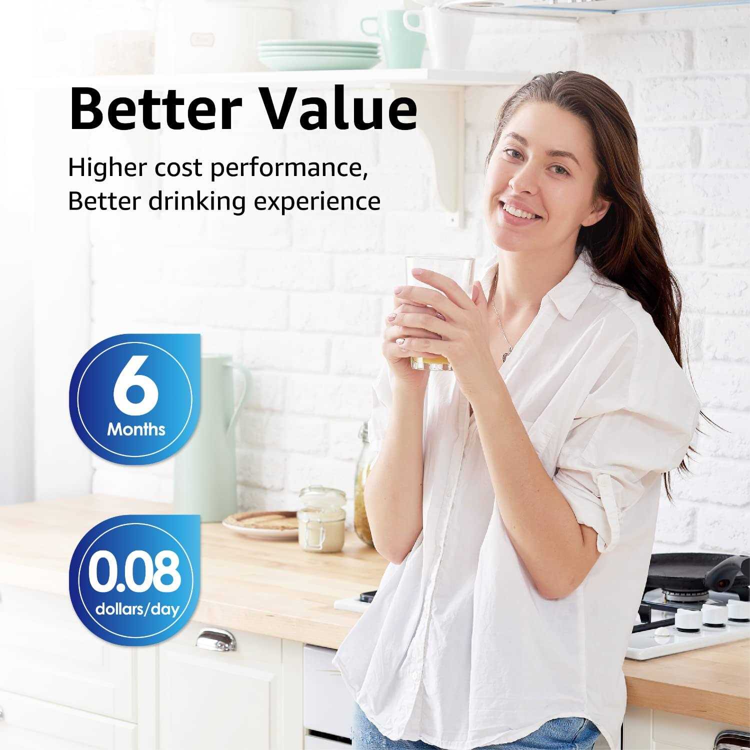 Alternative view of Overbest XWF Replacement for GE XWF Refrigerator Water Filter