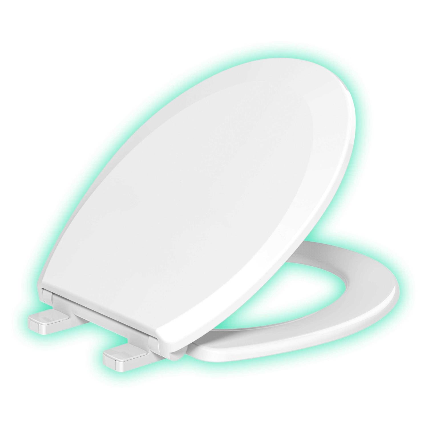 Evekare Night Glow Soft Close Round Toilet Seat