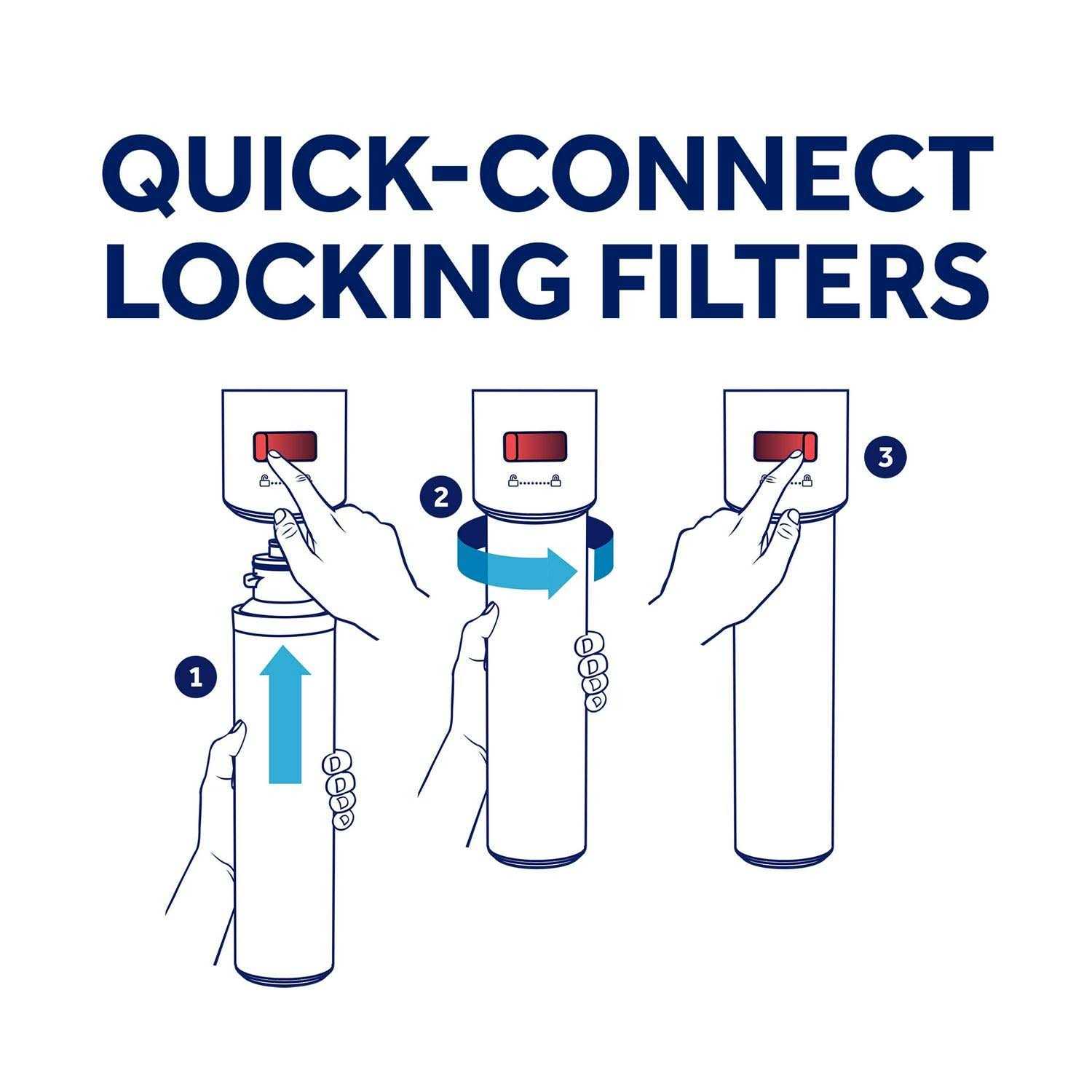 Alternative view of PUR 4-Stage Under Sink Quick-Connect Reverse Osmosis Water Filtration System PQC4RO