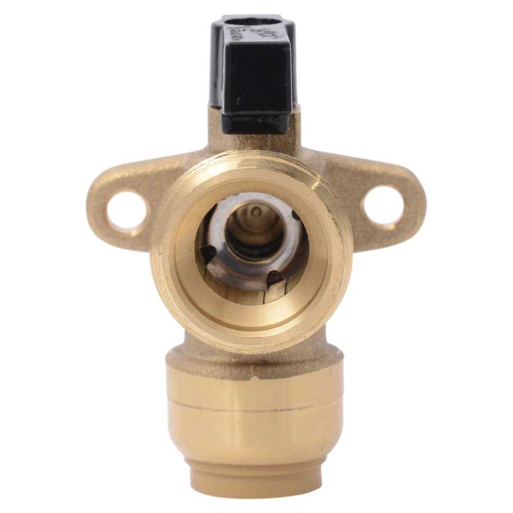 Alternative view of SharkBite 1/2-in Push-to-connect x 3/4-in Hose Thread Brass Quarter Turn Washing machine valve