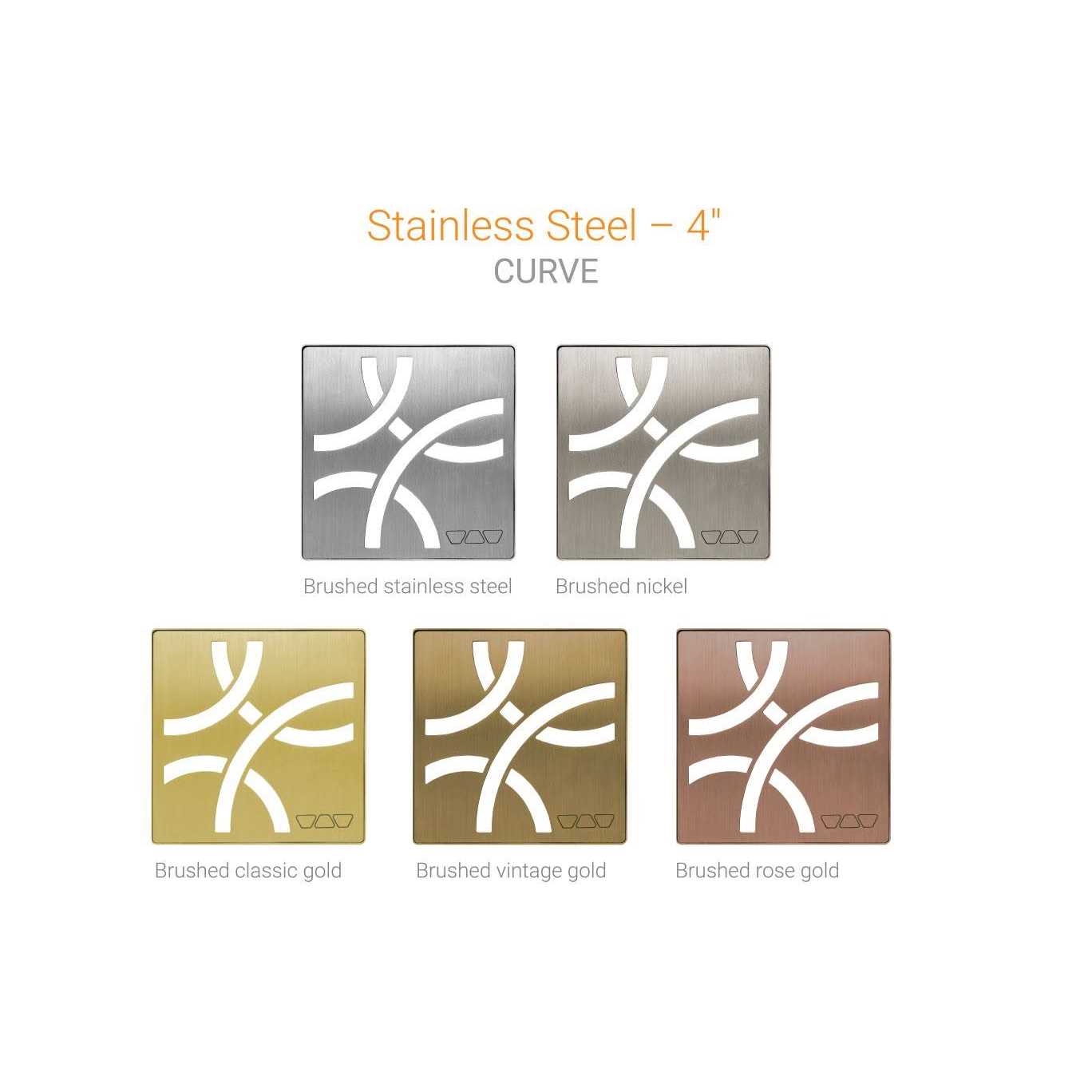 Alternative view of Schluter Systems Schluter Kerdi 4 Inch Square Stainless Steel Grate