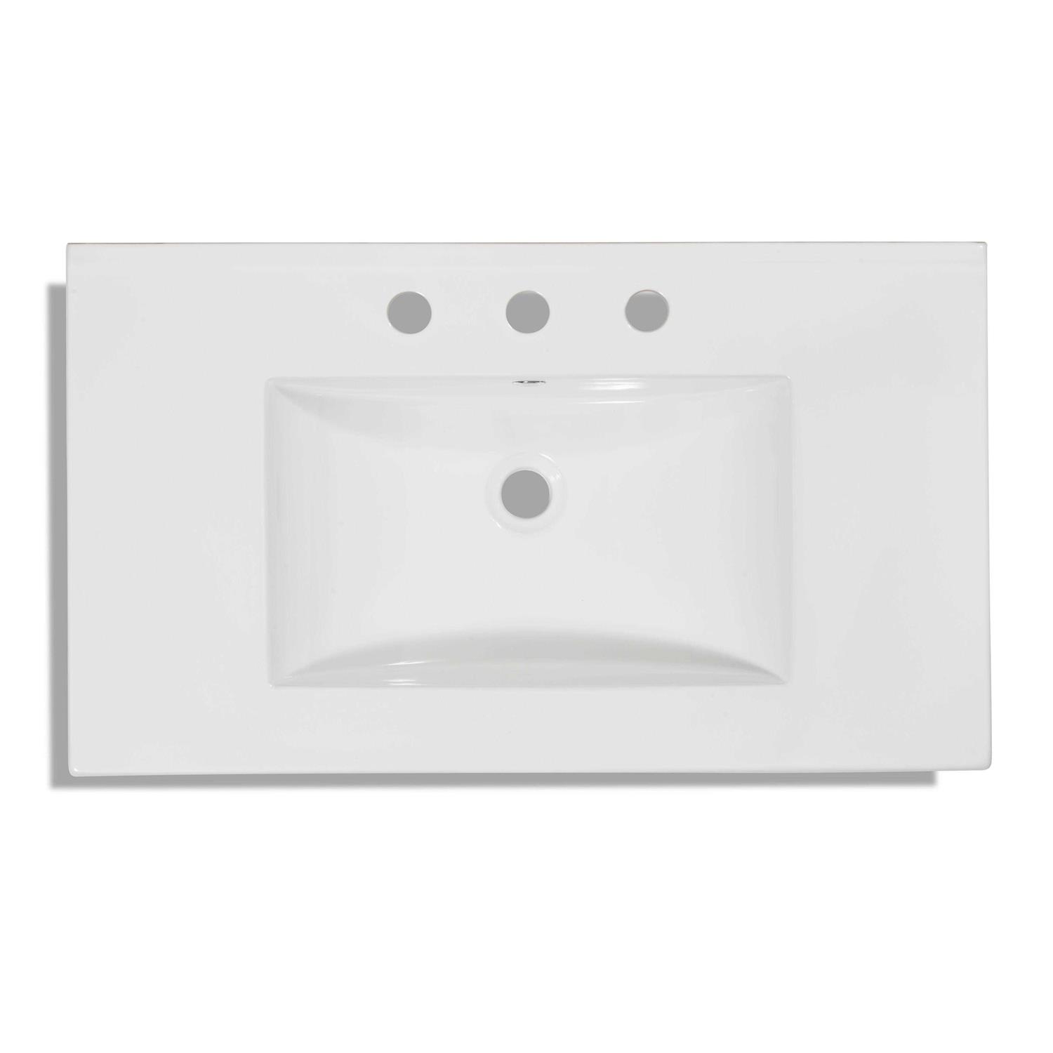 Saint Birch 24 Modern Ceramic Single Bathroom Vanity Top With Sink
