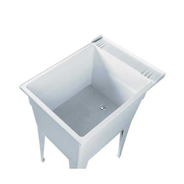 Alternative view of Rugged Tub 18 in. x 24 in. Polypropylene Granite Laundry Sink with 2 Hdl Non Metallic Pullout Faucet and Installation Kit