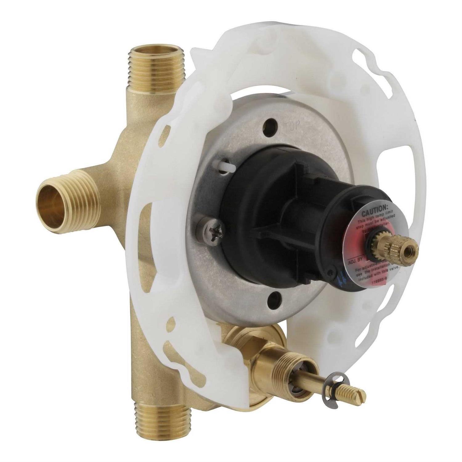 Kohler K-11748-K-NA Rite-Temp 1/2 Pressure-Balancing Valve with Push-Button Diverter