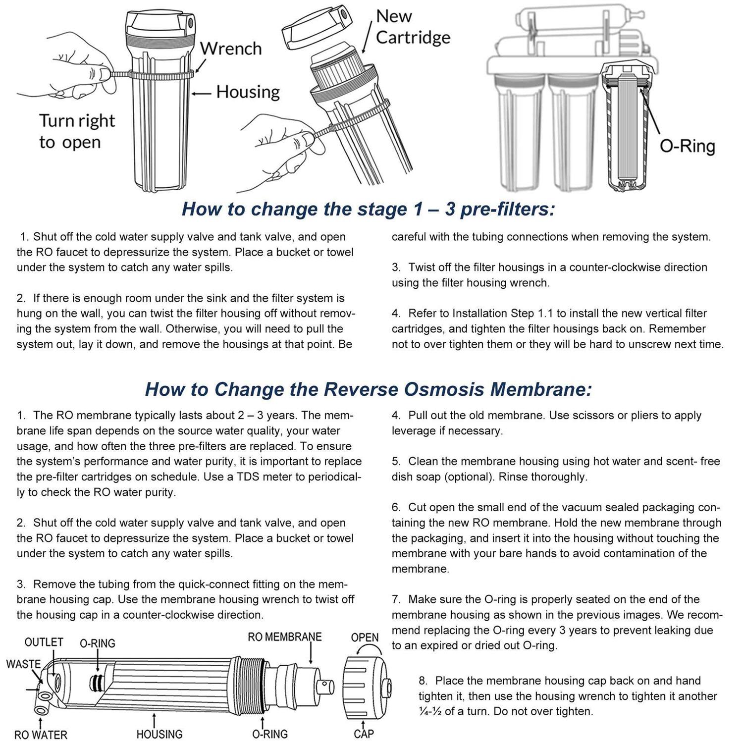 Alternative view of iSpring F9K 1-Year Reverse Osmosis Water Filter Replacement Cartridge Pack Set for 6-Stage Alkaline Mineral RO Filtration Systems