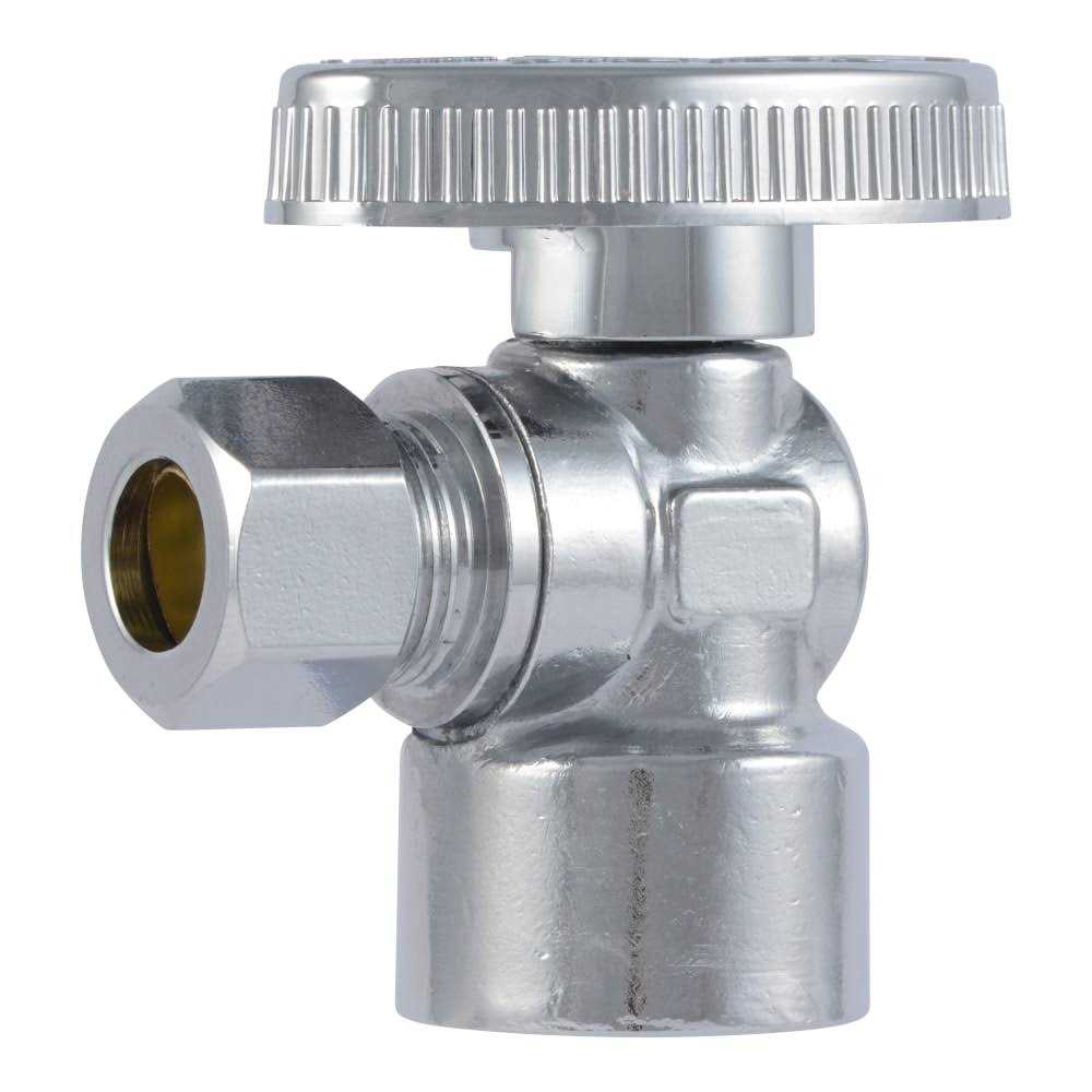 Sharkbite Brass 1/2-in FIP x 3/8-in OD Compression Quarter Turn