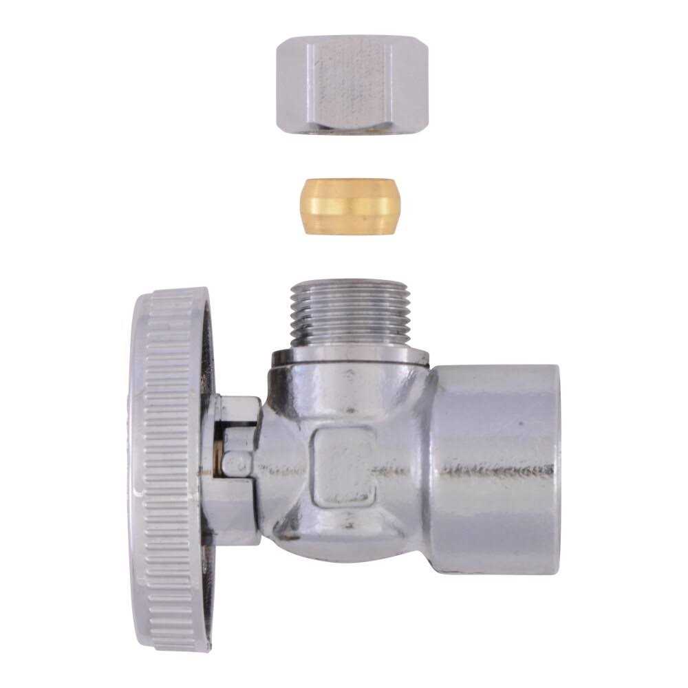 Alternative view of Sharkbite Brass 1/2-in FIP x 3/8-in OD Compression Quarter Turn