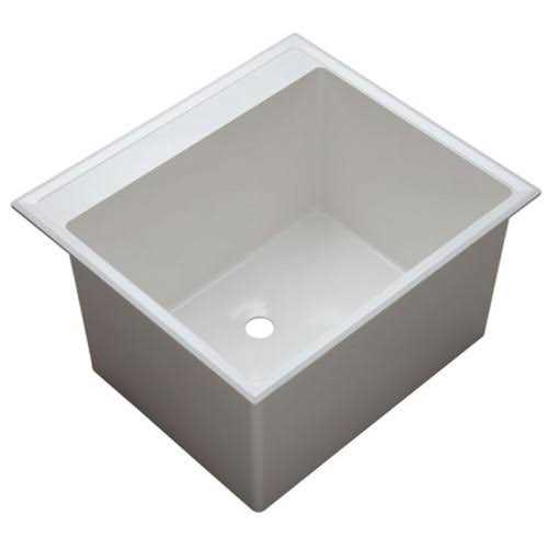 PROFLO PFLT2522D 24-1/2 Single Basin Drop-In Composite Laundry Sink