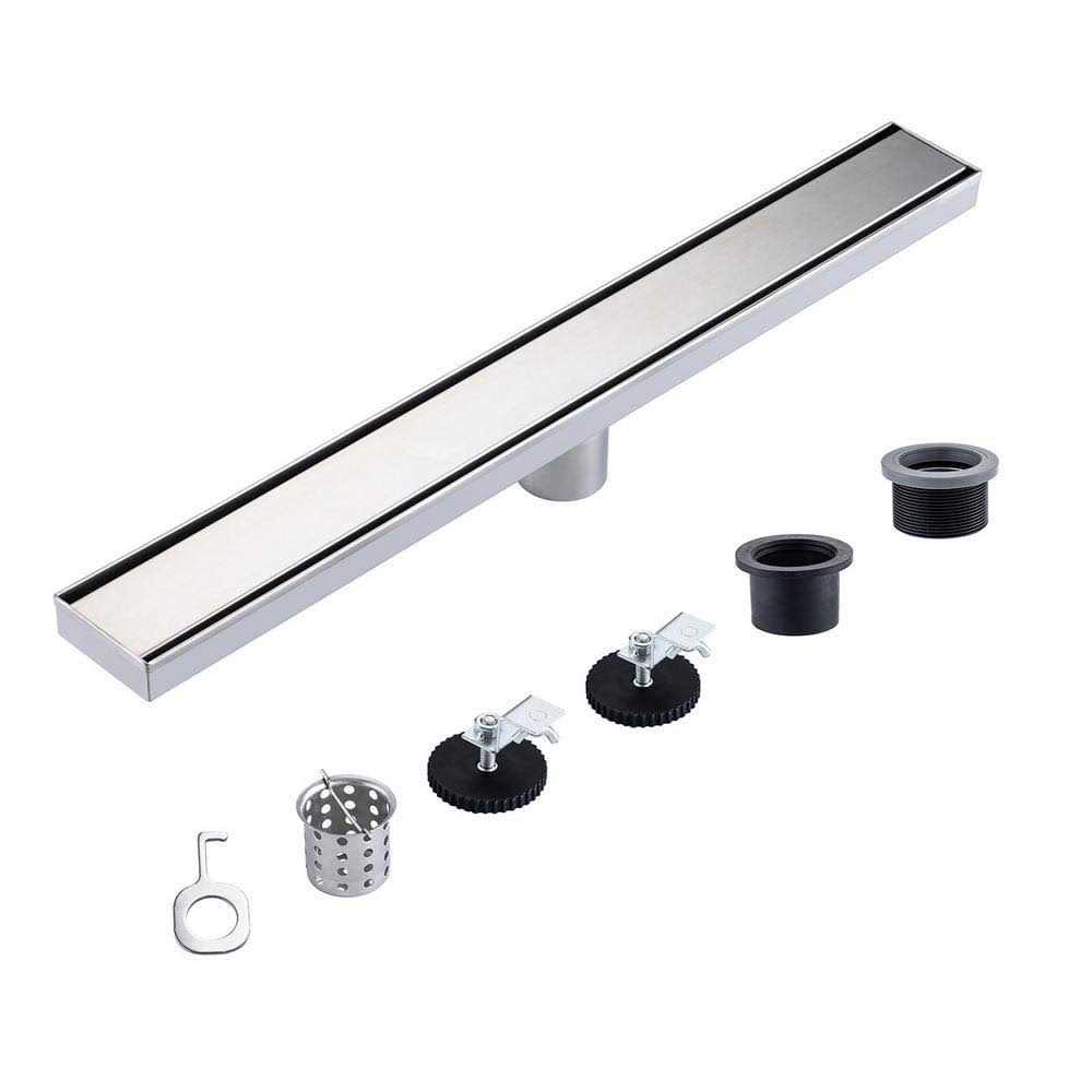 RAINLEX 24 in. Stainless Steel Linear Shower Drain with Tile-in Cover