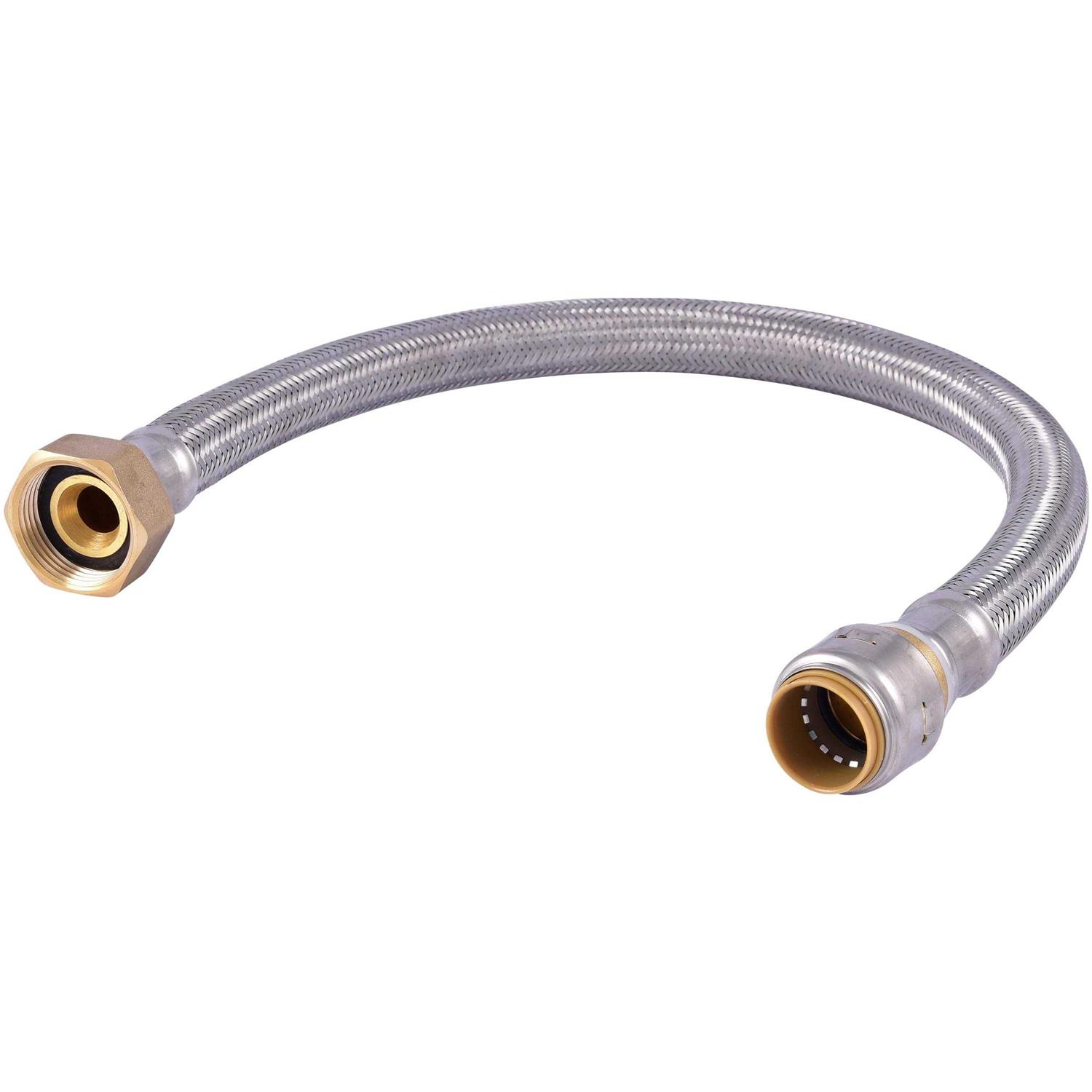 SharkBite 3/4 in. x 1 in. x 24 in. L Stainless Steel Water Softener Connector