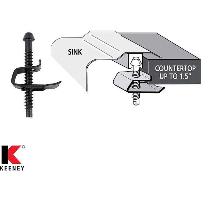 Alternative view of Plumb Pak Sink Clips for Elkay Stainless Steel Sink