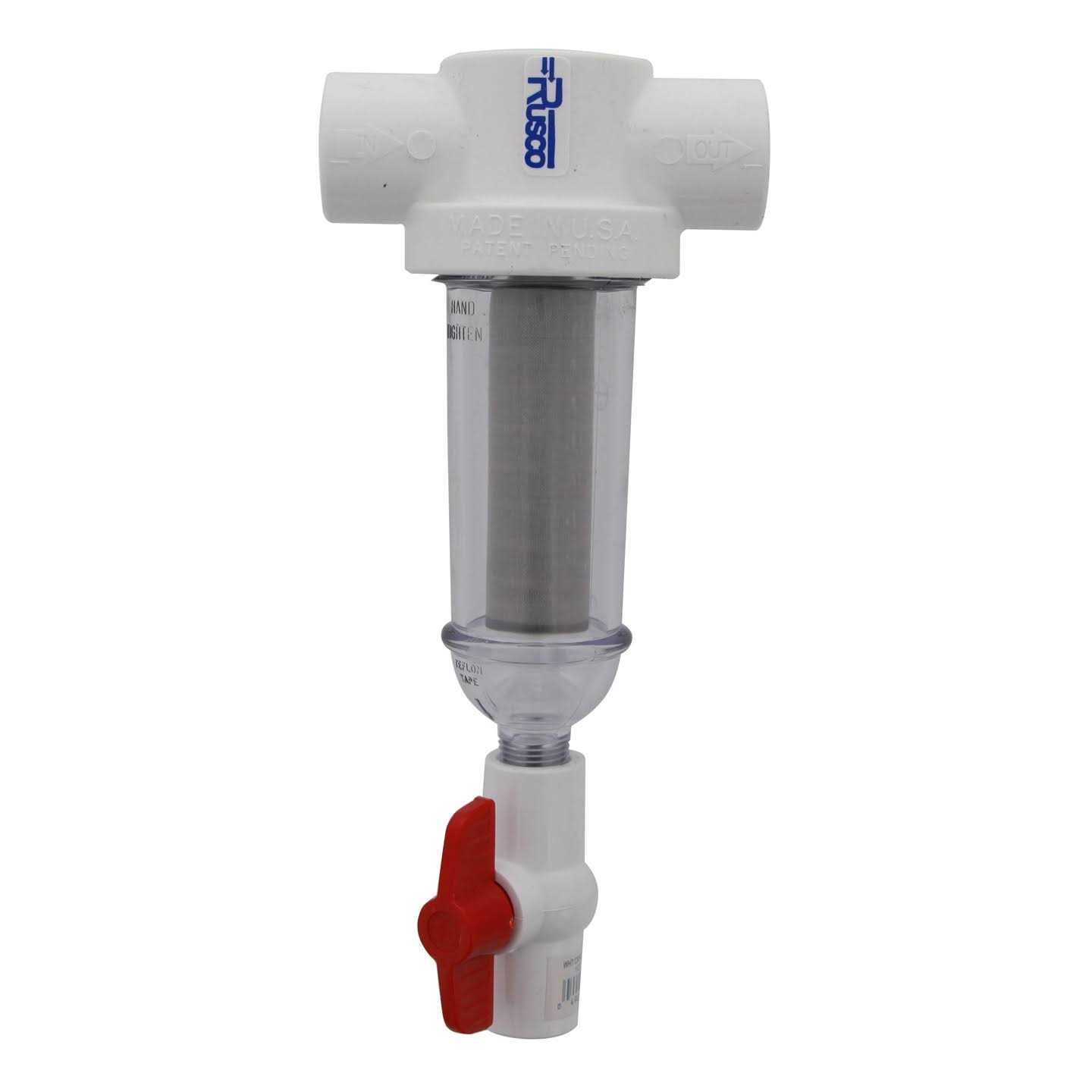 Rusco 1-60SS-F Stainless Steel Screen Spin-Down Filter System