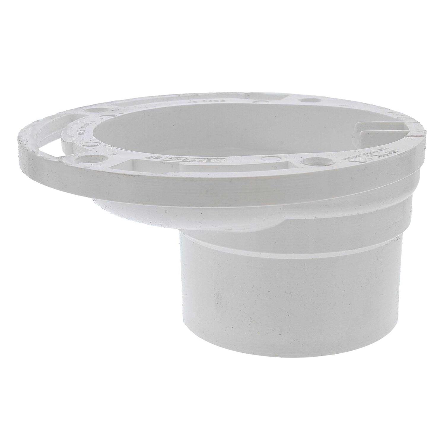 Jones Stephens C54342 3 X 4 PVC 4 Way Overall Size Closet Flange