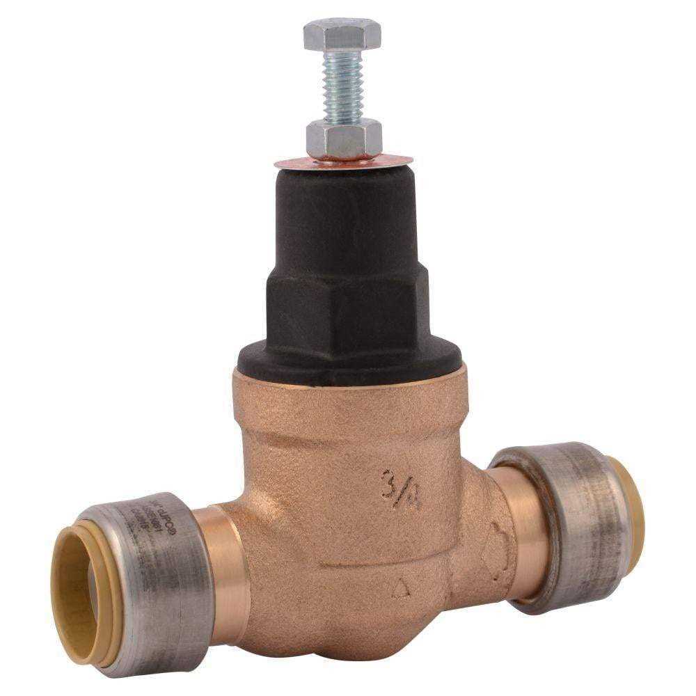 SharkBite Push-to-Connect Bronze EB-45 Direct Pressure Regulator Valve 23858-0045