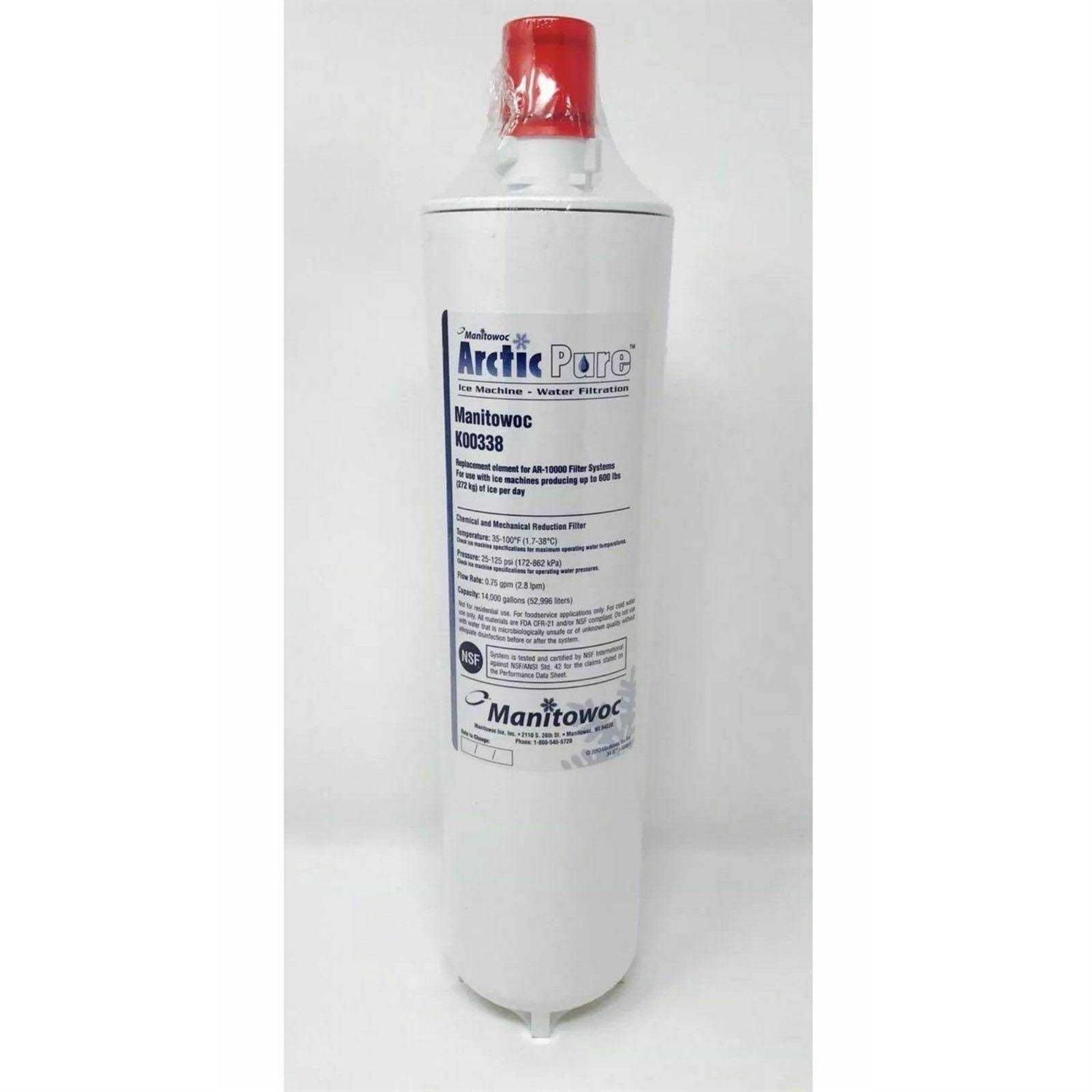 Manitowoc K-00338 Arctic Pure Replacement Ice Maker Filter Cartridge K00338