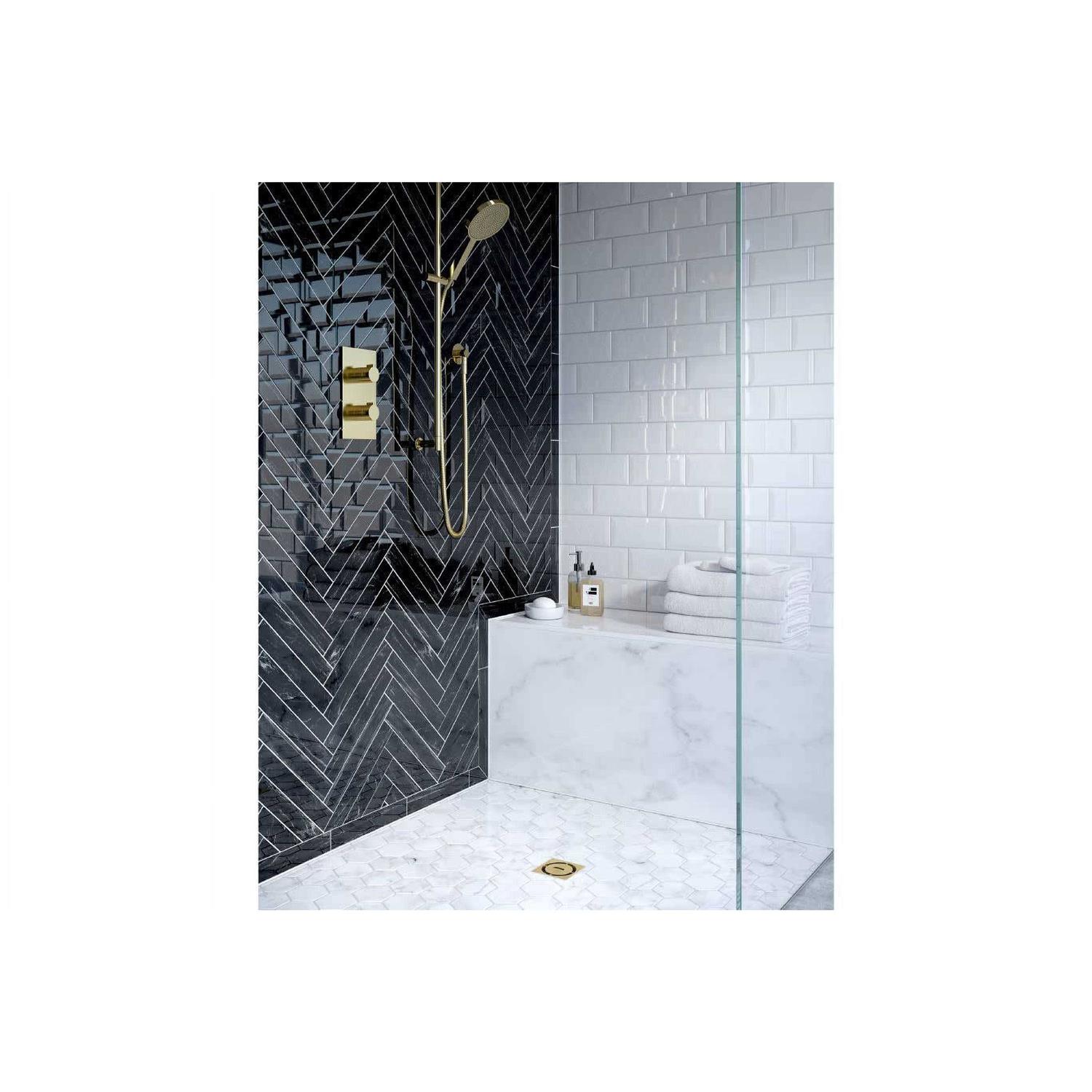 Alternative view of Schluter Kerdi-Drain Grate Kit 4 Oil-Rubbed Bronze