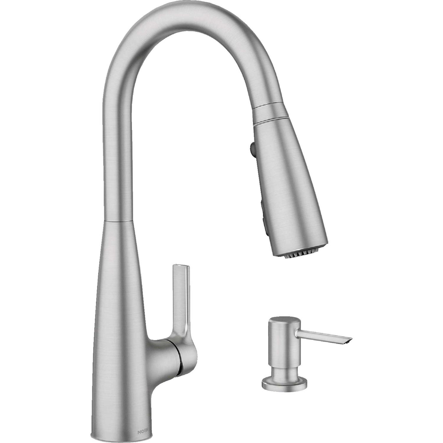 Moen Haelyn Single-Handle Pull-Down Sprayer Kitchen Faucet 87627BL