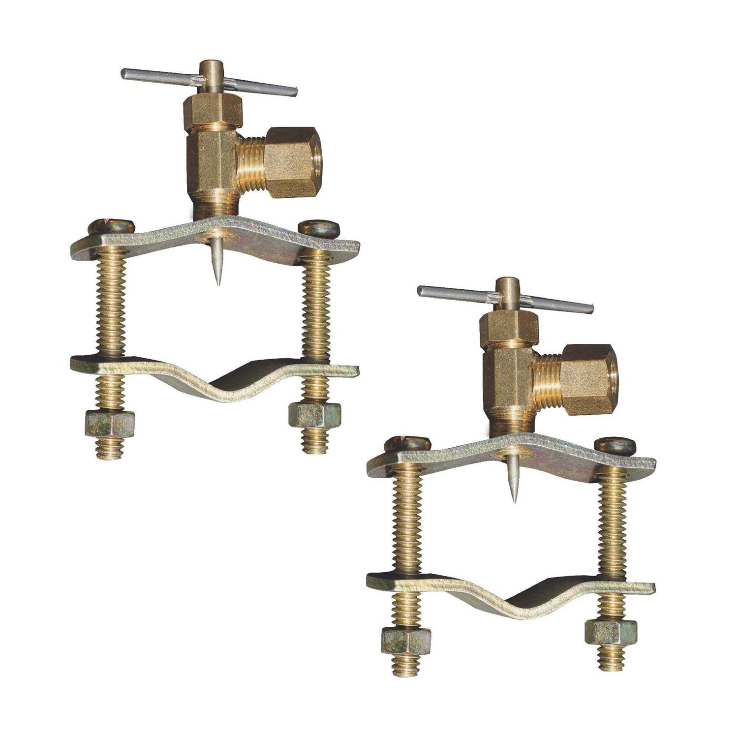 Raven Self Piercing 1/4-inch Compression Outlet Brass Saddle Needle Valve