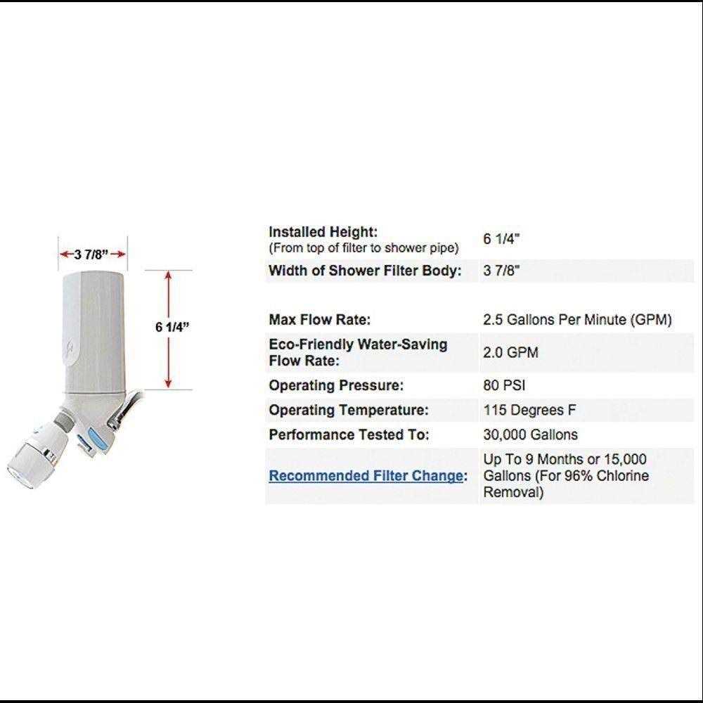 Alternative view of Pelican Water 3-Stage Premium Shower Filter Without Head PSF-1NH-P