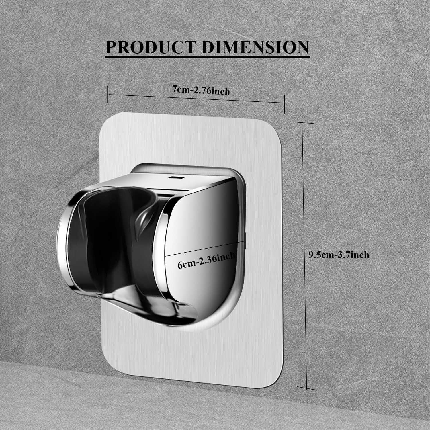 Alternative view of SENLIXIN Shower Head Holder Strong Adhesive Adjustable Handheld Shower Wand Holder No Drilling Wall Mount Bracket