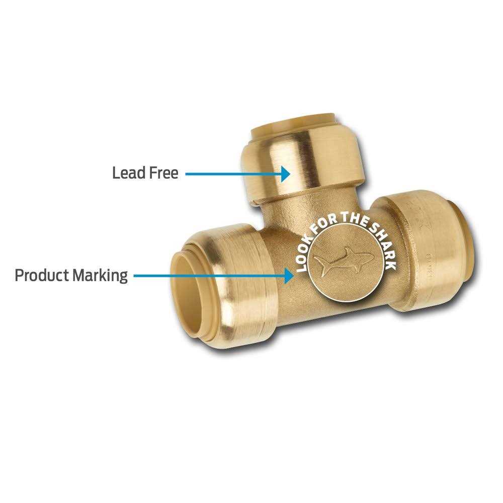 Alternative view of SharkBite 0.5 Brass Push-Fit and MNPT Adapter