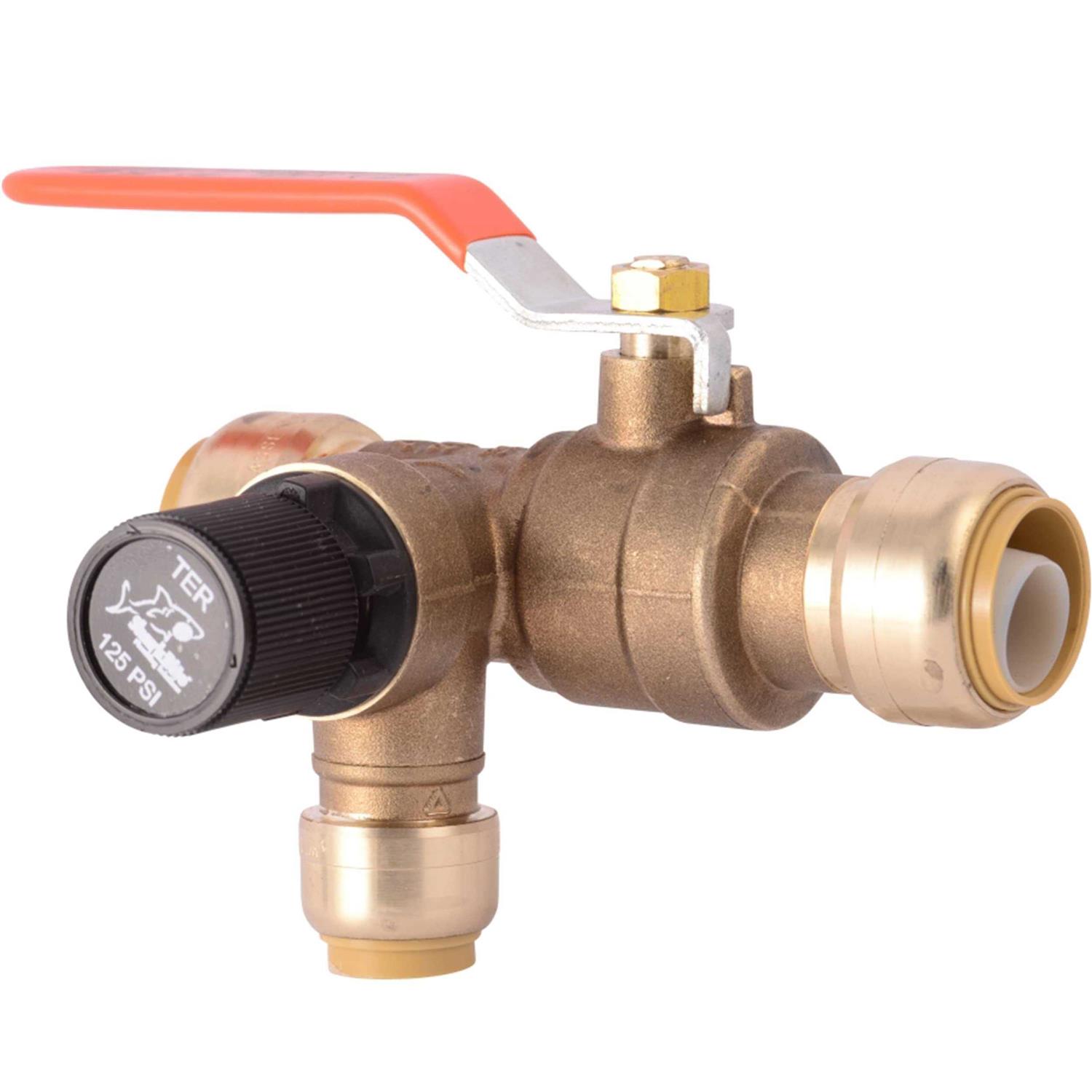 SharkBite Brass 3/4-in Push-to-connect Thermal Expansion Relief Valve