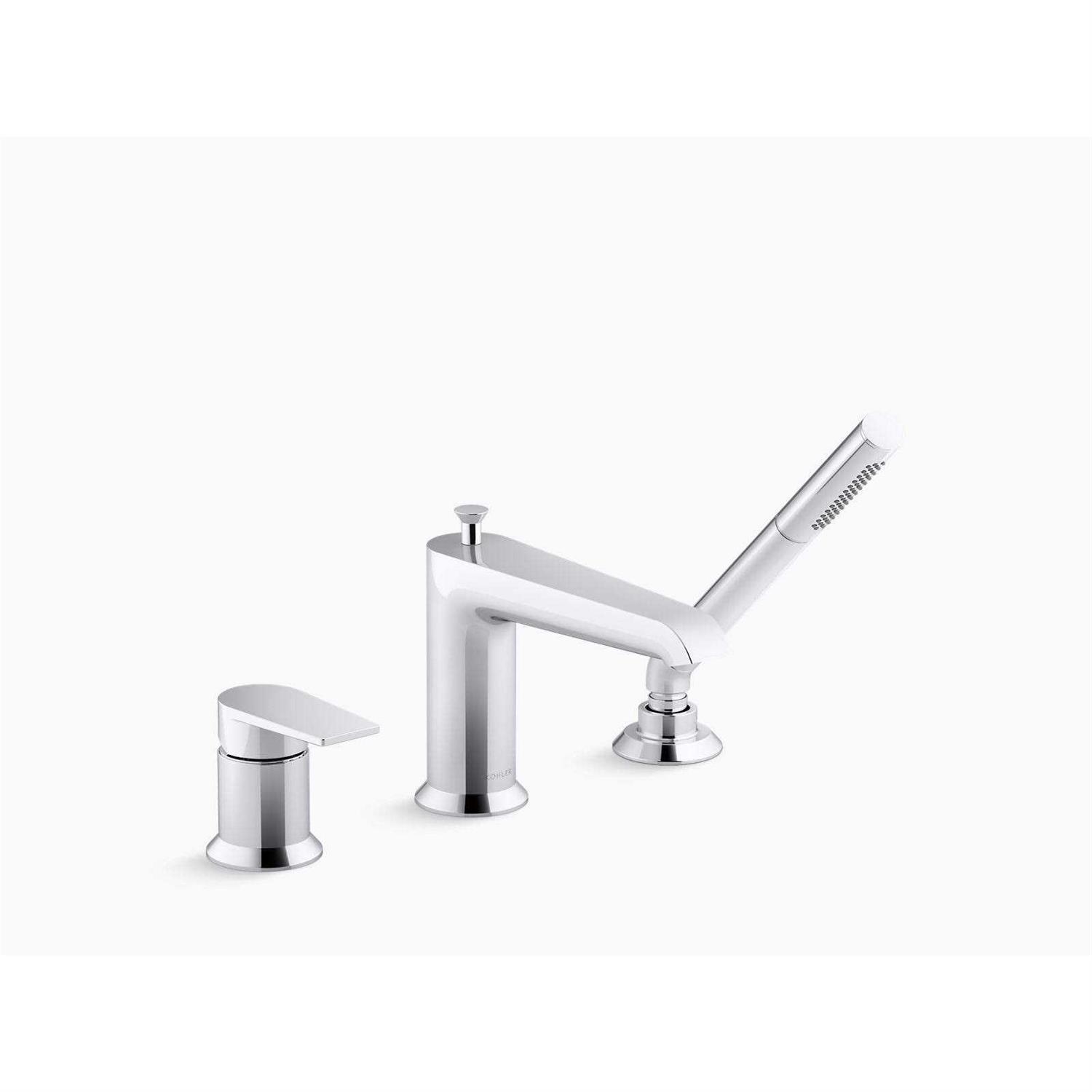 KOHLER Hint Single-Handle Deck Mount Bath Faucet with Handshower