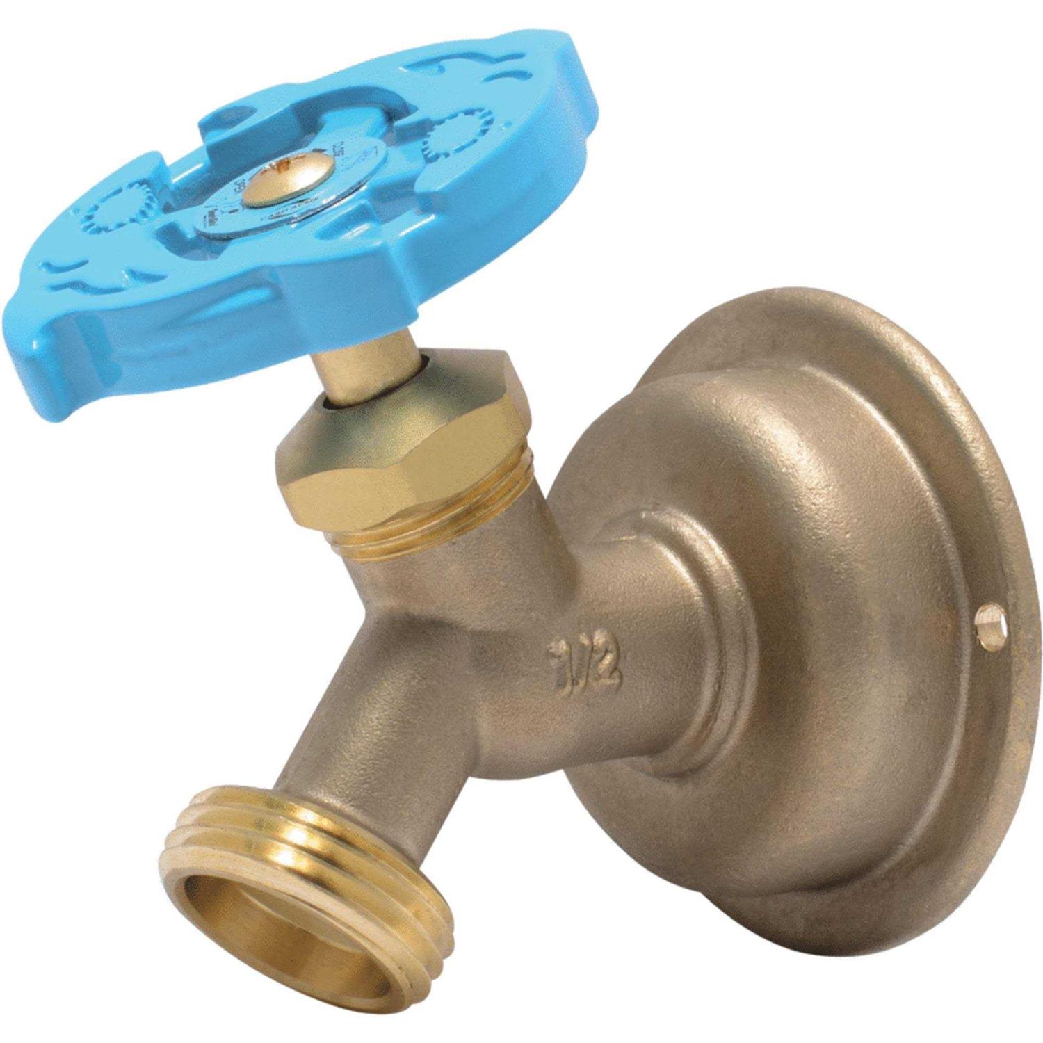 Sharkbite 1/2 in. PTC x 3/4 in. MHT Brass Hose Bibb 24632LF