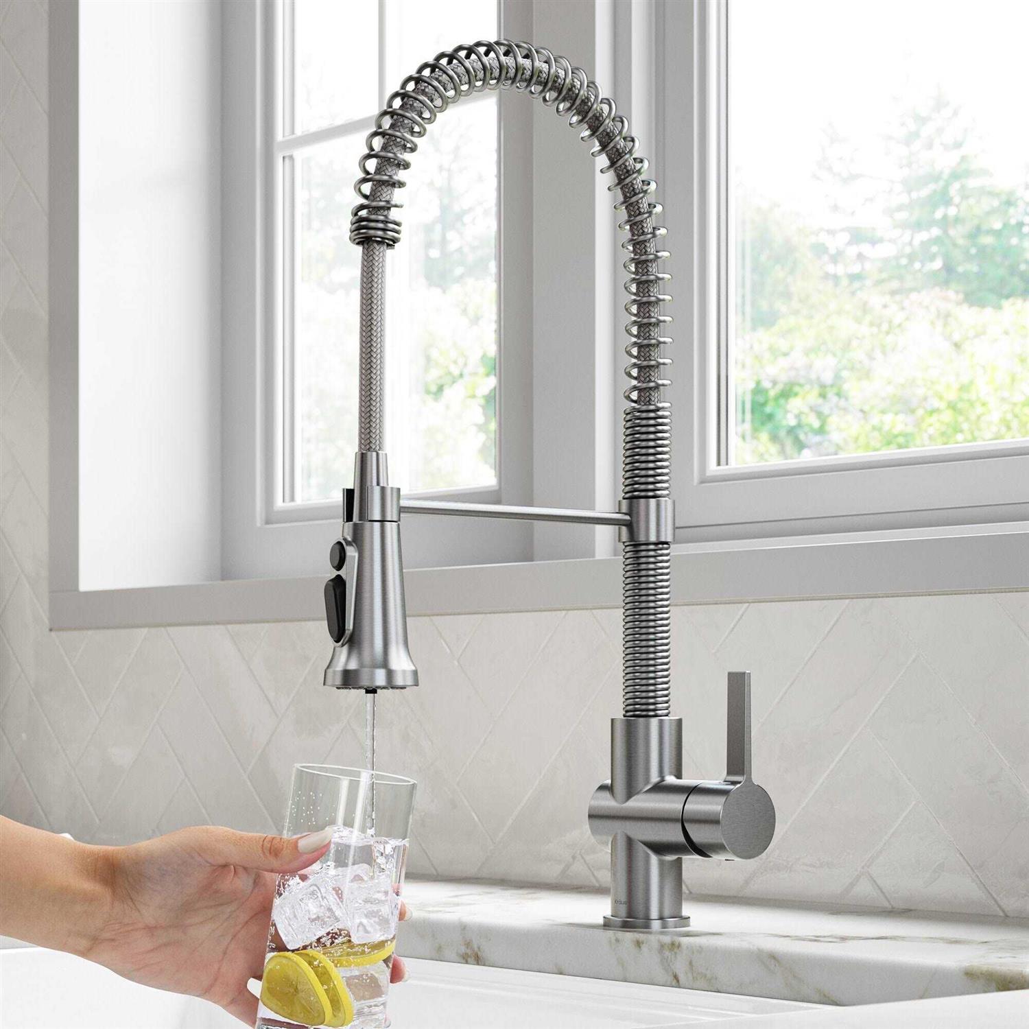 Alternative view of Kraus FS-1000-KFF-1691 Purita 2-Stage Under-Sink Filtration Britt 2-in-1 Pull-Down Single Handle Water Filter Kitchen Faucet