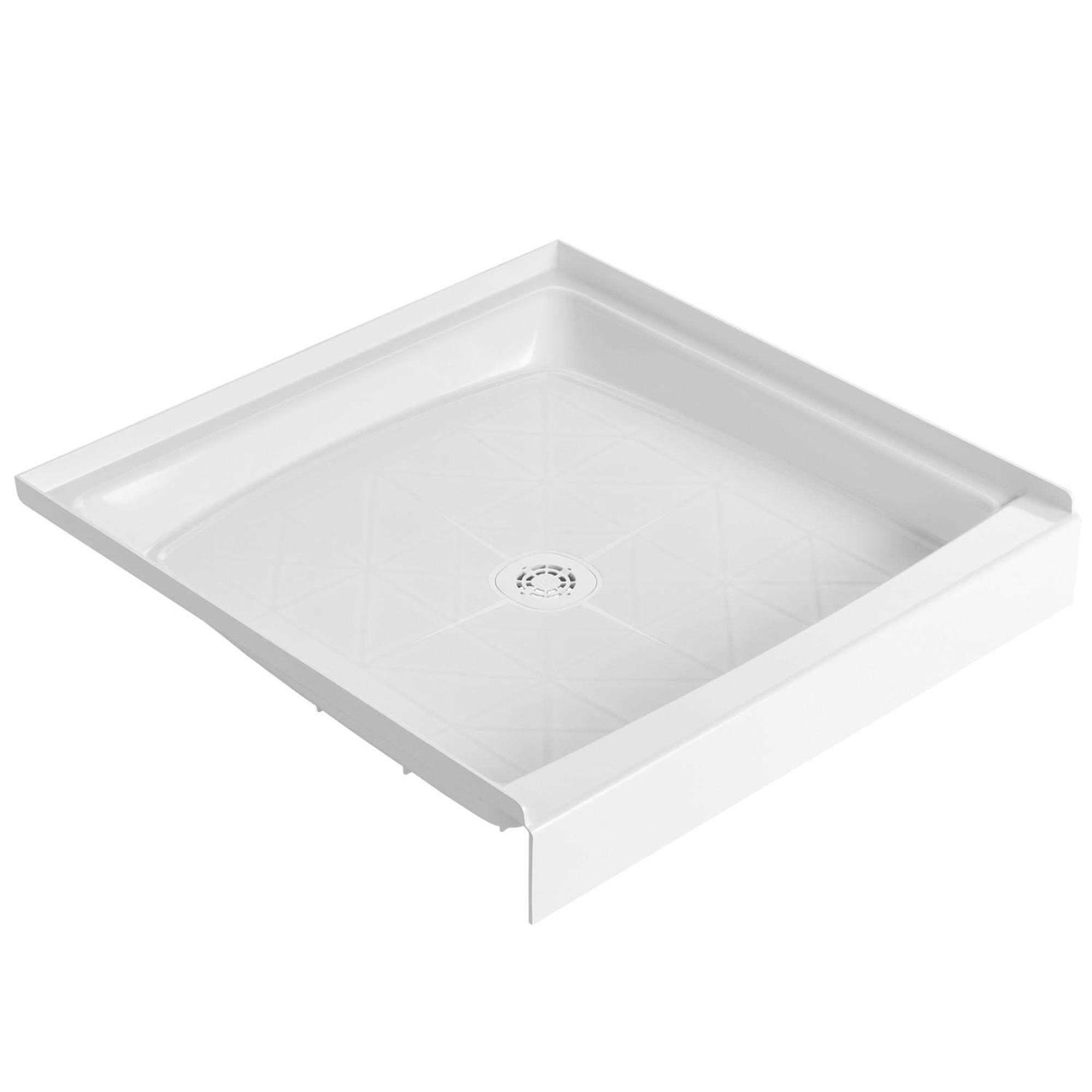 Alternative view of Proflo Pfsb3232 Morenci 32 x 32 Square Shower Base with Single Threshold and Center Drain PFSB3232WH