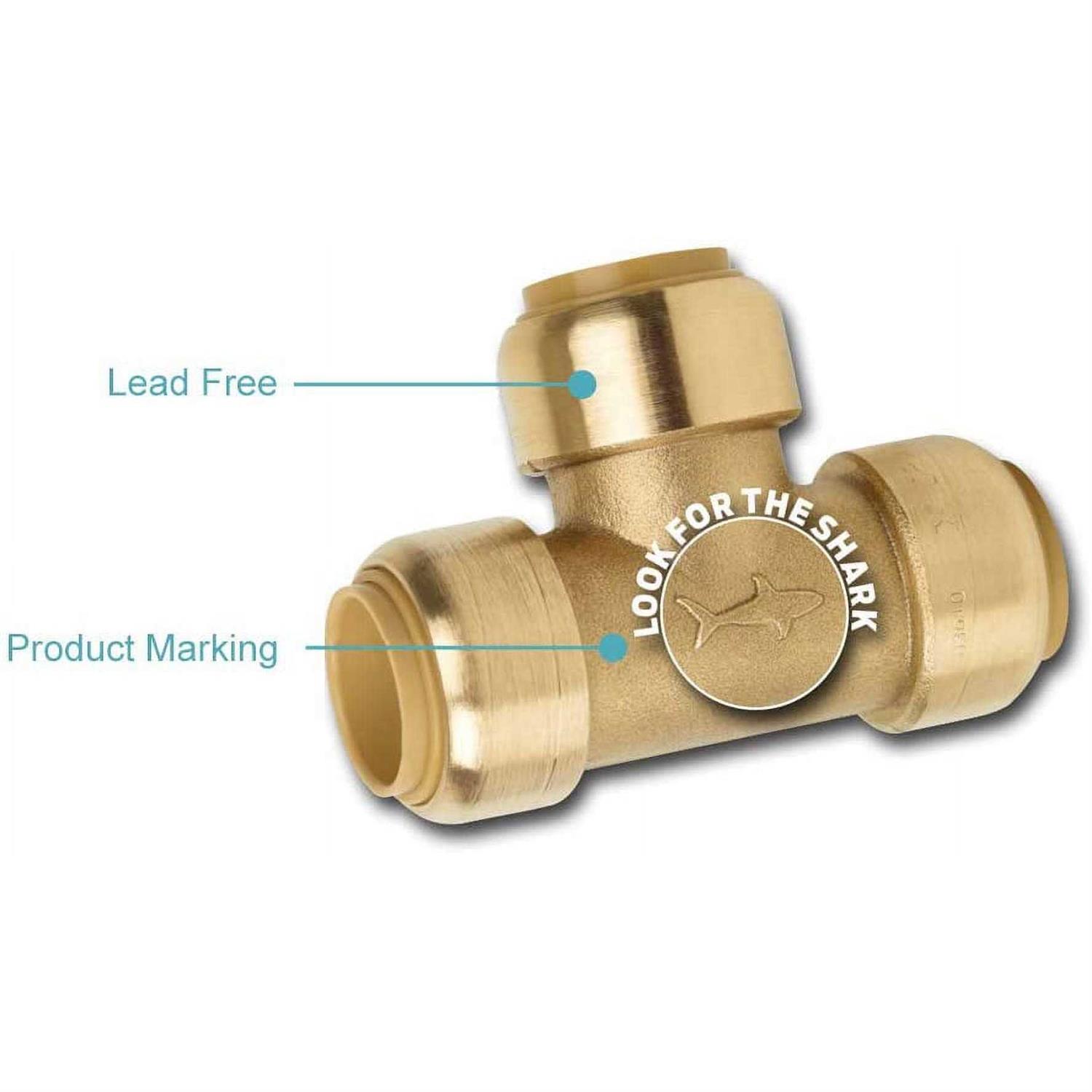 Alternative view of SharkBite 1/2 in. Push-to-Connect Shower Brass Installation Kit