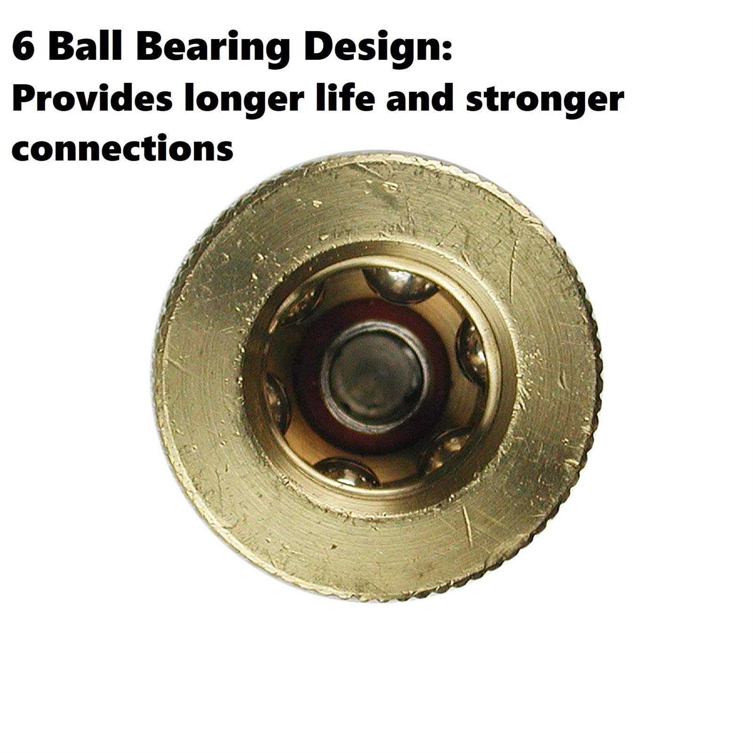 Alternative view of Primefit 2-Way T-Style Air Manifold with 1/4 In. 6-Ball Brass Couplers M1404-4