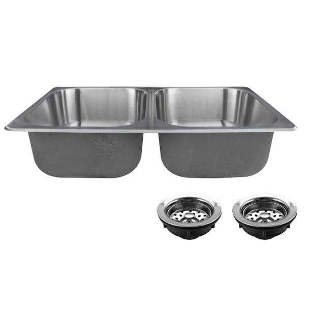 Alternative view of Recpro RV Stainless Steel Sink 27x16x17 Double RV Kitchen Sink