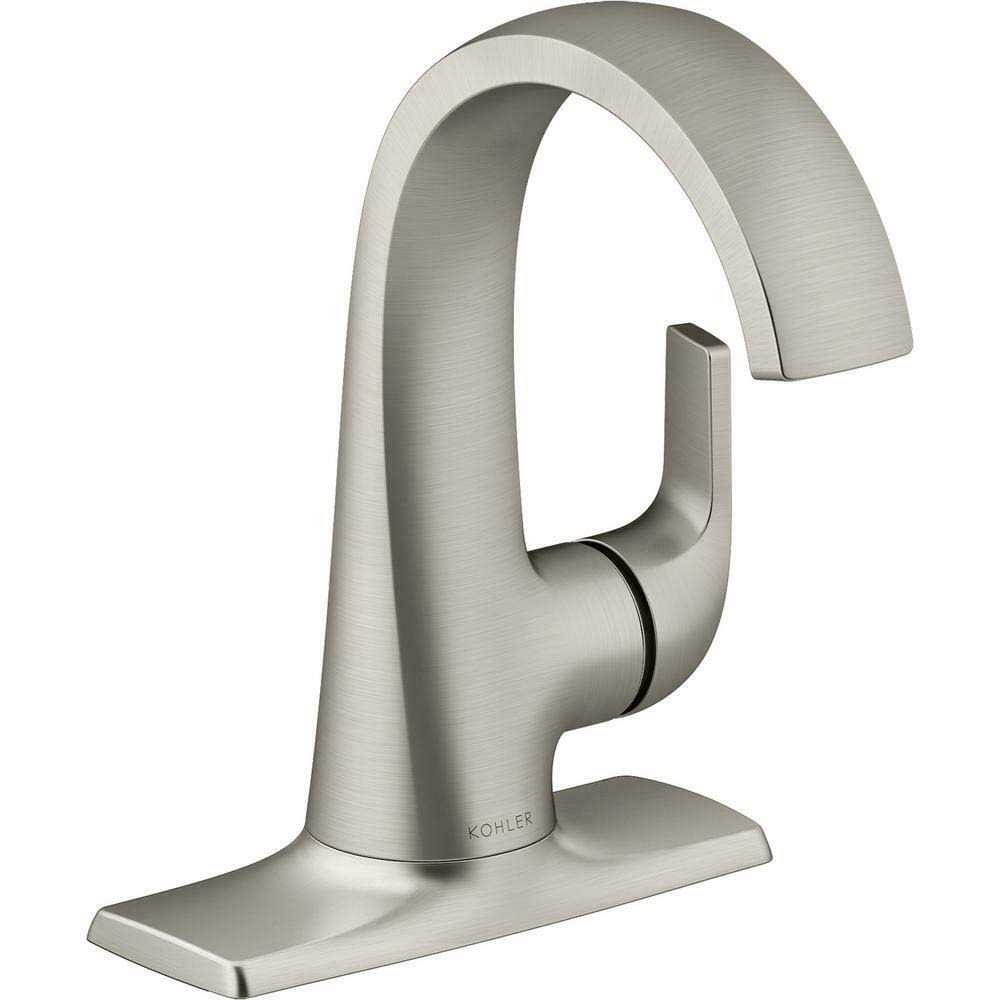 KOHLER Cursiva Single Hole Single-Handle Bathroom Faucet in Vibrant