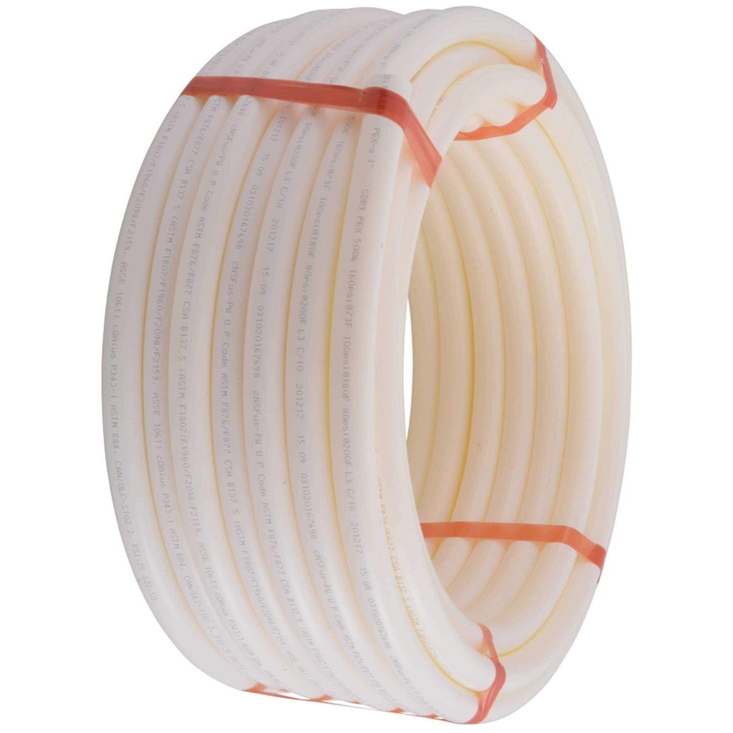 SharkBite 1 in. x 100 ft. Coil White PEX-A Pipe UA80W100
