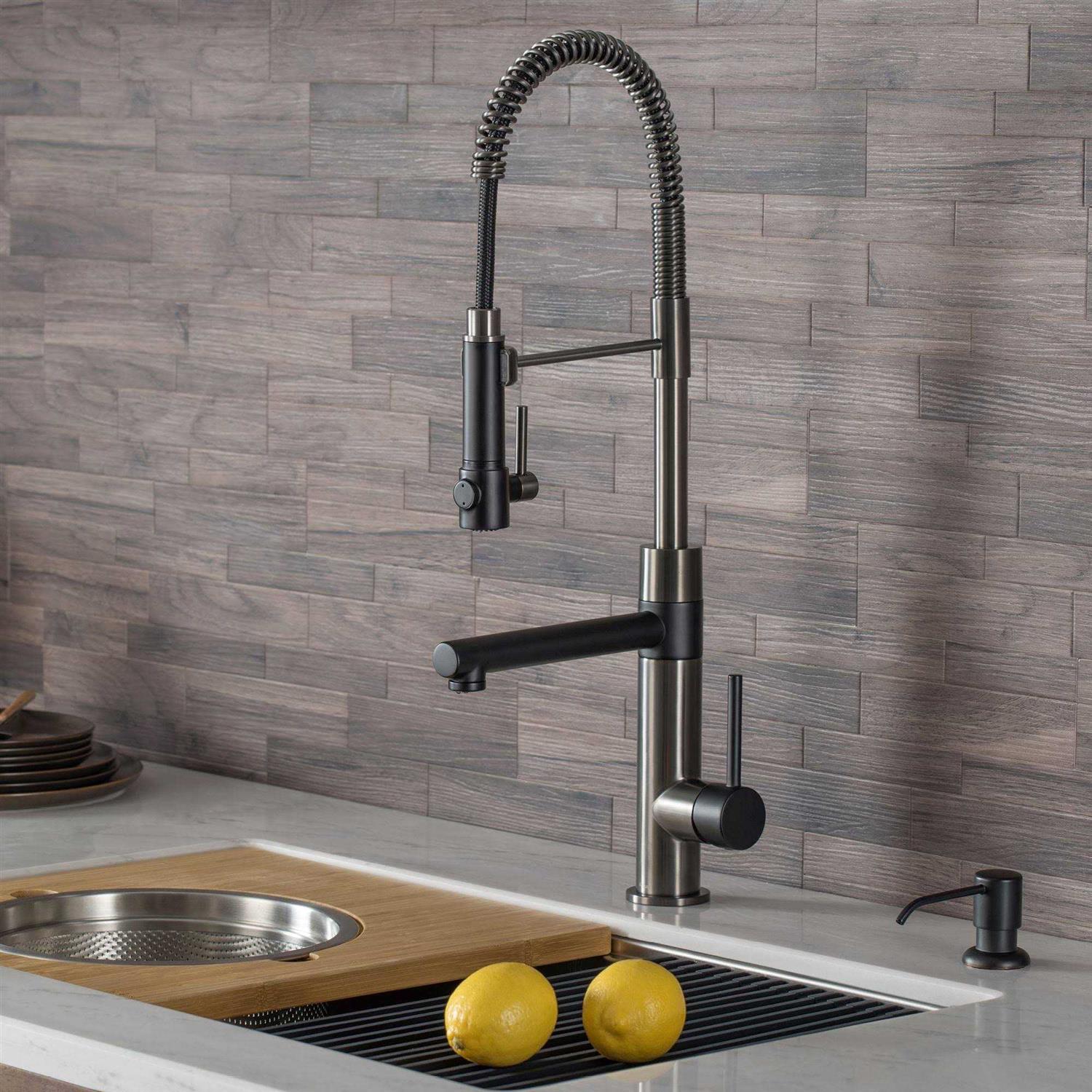 Kraus KPF-1603 Artec Pro 2-Function Commercial Style Pre-Rinse Kitchen Faucet with Pull-Down Spring Spout and Pot Filler