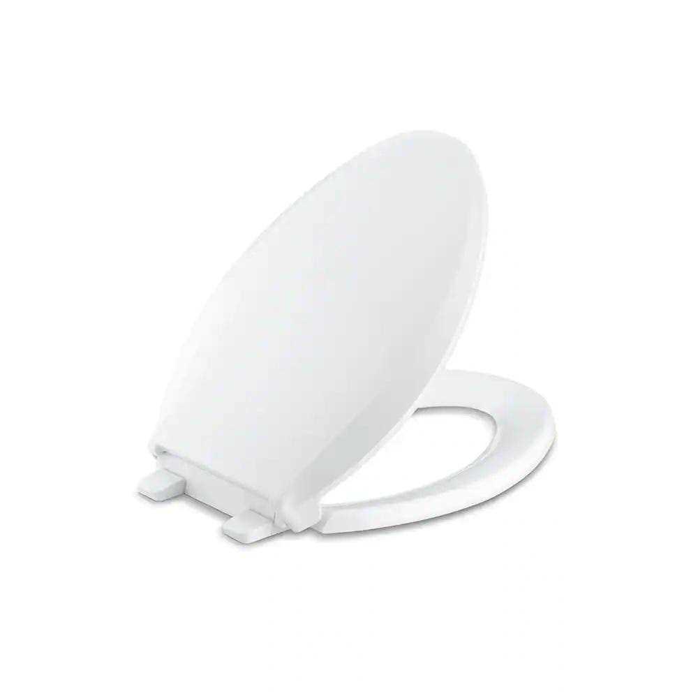 KOHLER Cachet Elongated Antimicrobial Soft Close Front Toilet Seat