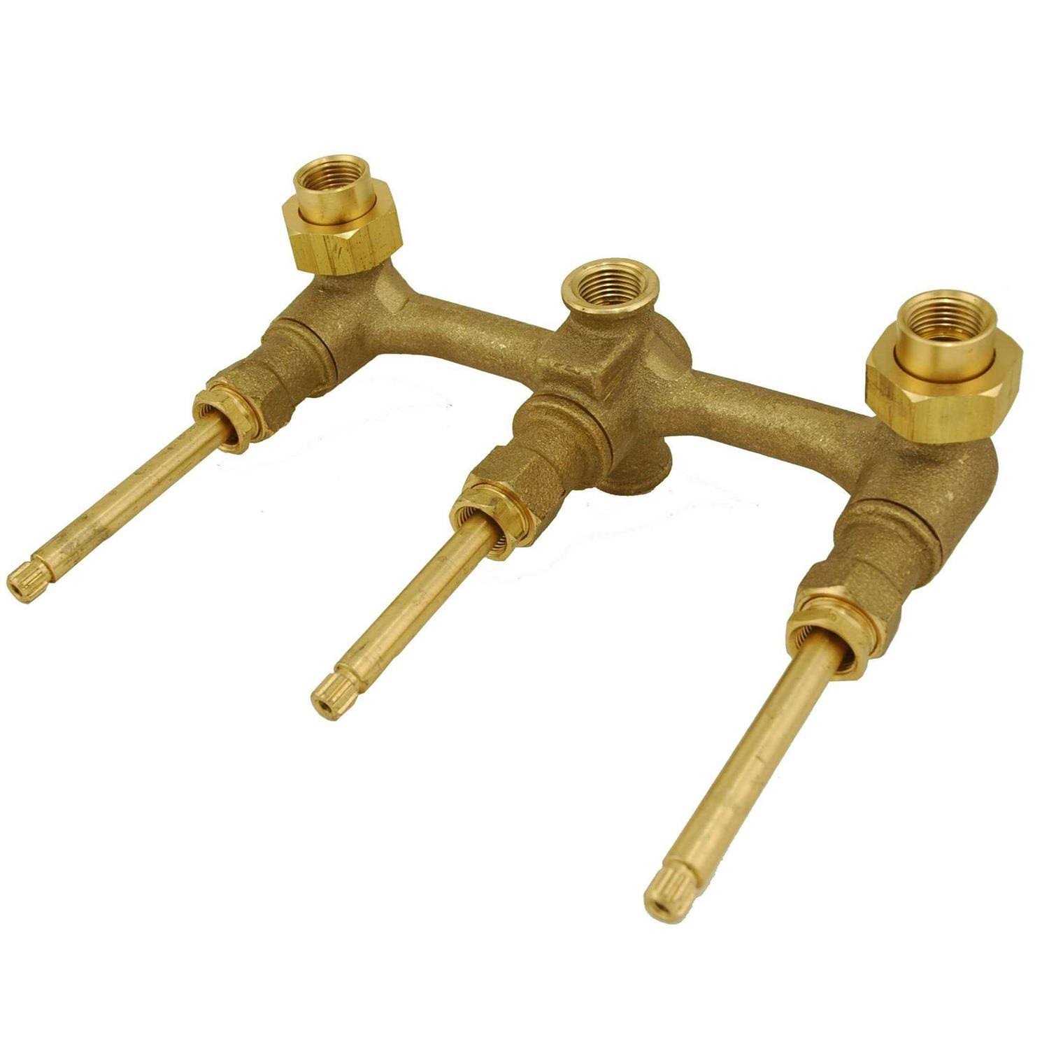 Plumb USA 3-Handle Tub & Shower Rough-In Valve,Compatible/Replacement for Price Pfister Type 910-374