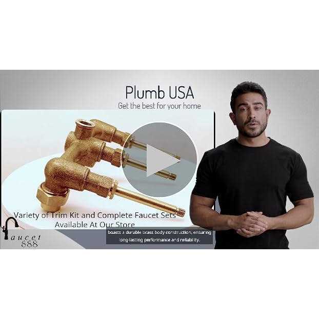 Alternative view of Plumb USA 3-Handle Tub & Shower Rough-In Valve,Compatible/Replacement for Price Pfister Type 910-374