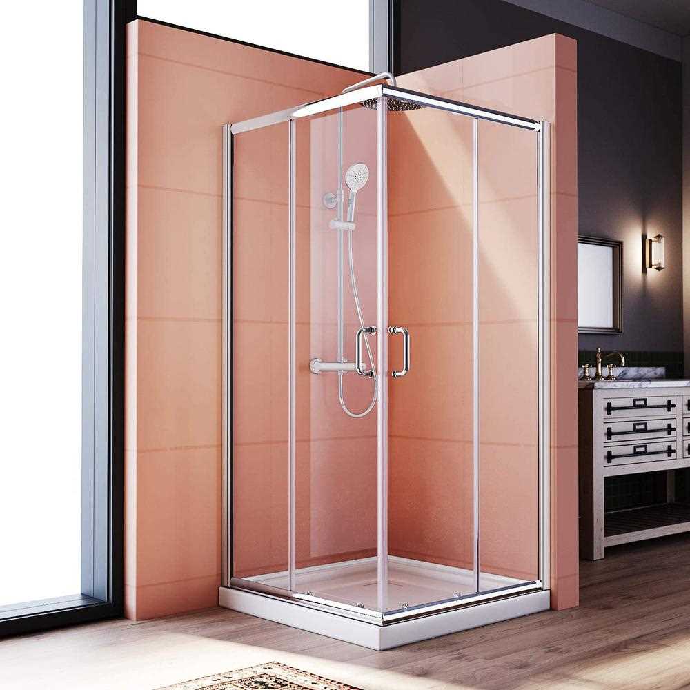 Elegant FPS-363672CC 36 W x 72 H x 36 D Frameless Square Shower Enclosure